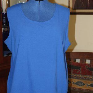 Women's Sport Savvy Royal Blue Tank- 1X